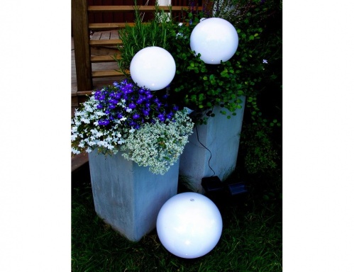 Садовый светильник "Сфера света" со штырём, тёплая белая LED-лампа, солнечная батарея, STAR trading фото 2