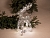 Светящаяся фигура ОЛЕНЬ УИВИН, серебряный, 50 тёплых белых микро LED-огней, 30х55 см, таймер, батарейки, Kaemingk (Lumineo)