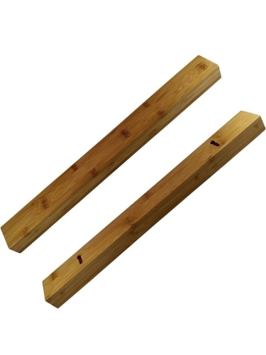 Магнитный держатель для ножей в деревянном исполнении (бамбук) фото 2