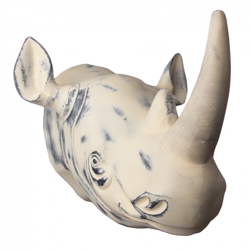 Голова носорога roomers furniture, 4430-cr, 30x23x23 см фото 2