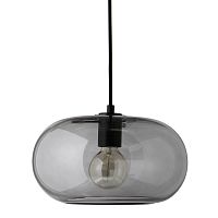 Лампа подвесная kobe, 17хD30 см, дымчатое стекло, черный цоколь, шнур 250 см