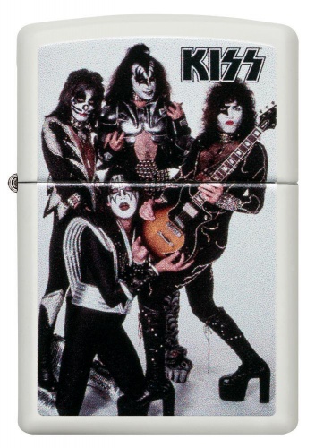 Зажигалка Zippo Kiss с покрытием White Matte, латунь/сталь, белая, матовая, 36x12x56 мм фото 5
