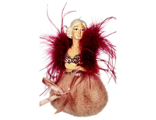Ёлочная игрушка "Мечтающая балерина", полистоун, текстиль, 14 см, Goodwill