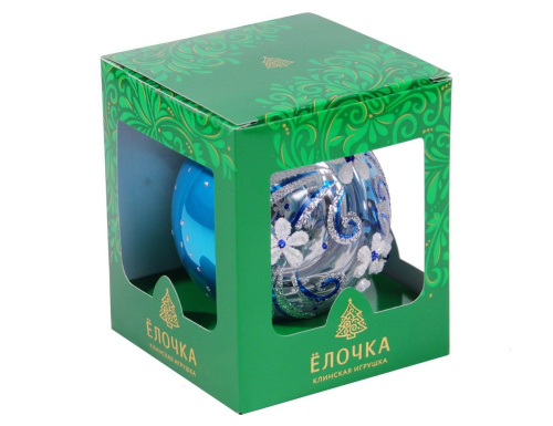 Елочный шар "Фиалка", 95 мм, Елочка фото 3