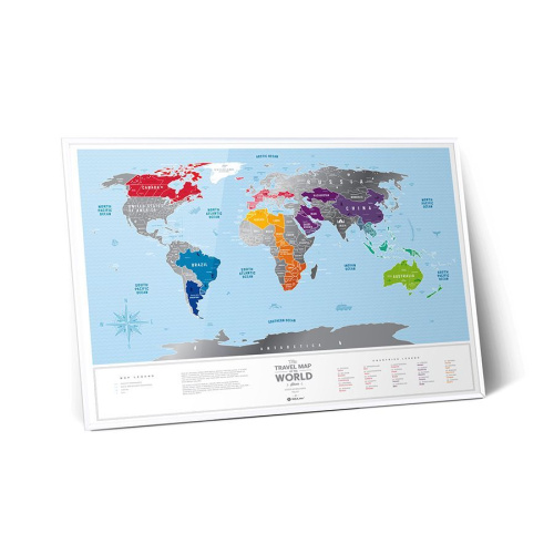 Карта travel map silver world фото 26