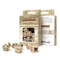 Набор кубиков Pathfinder "Council of Thieves dice set", 7 шт., бежево-черный