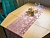 Дорожка для стола РОЖДЕСТВЕНСКАЯ РАДОСТЬ (Снежинки), розовая, 28х270 см, Due Esse Christmas