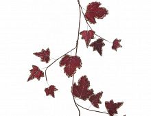 Гирлянда "Кленовые листья", красная, 110 см, Kaemingk