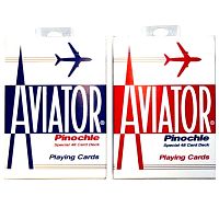 Карты "Aviator pinochle red/blue"
