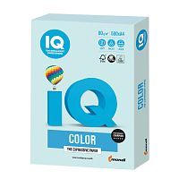 Бумага цветная для принтера IQ Color А4, 80 г/м2, 500 листов, светло-голубая, BL29