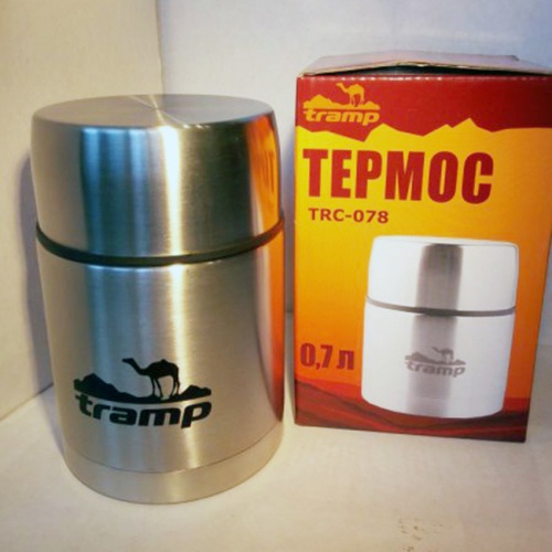 Термос с широким горлом 0,7 л. Tramp TRC-078 (серый) фото 8