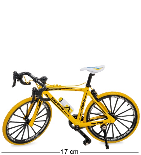 VL-01/1 Фигурка-модель 1:10 Велосипед спортивный «Drop Bar» желтый фото 2