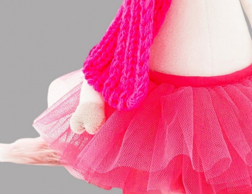 Мягкая игрушка Коровка Карамелька в платье цвета "фуксия", 25 см, ORANGE TOYS фото 6