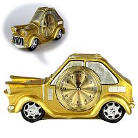 Часы патинированные золотом "Автомобиль" 30*17 см