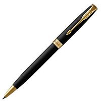 Parker Sonnet Core Slim - Stainless Steel GT, шариковая ручка, M, BL