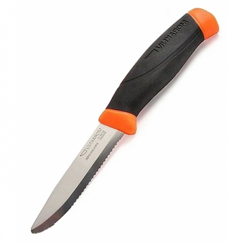 Нож Morakniv Companion F Serrated, нержавеющая сталь, оранжевый фото 14
