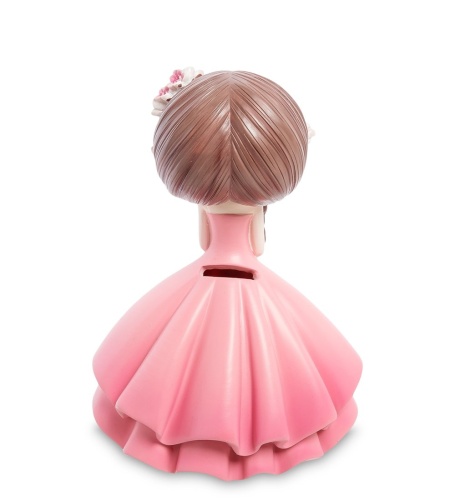MF-04 Копилка маленькая «Девочка в розовом платье» фото 2