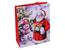 Подарочный пакет БАББО НАТАЛЕ (со снеговичком), Due Esse Christmas