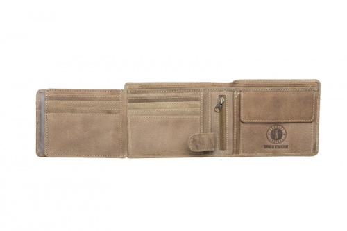 Бумажник Klondike Rob, коричневый, 12,5x10 см фото 6