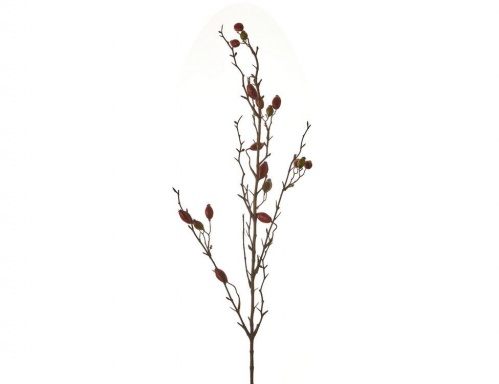 Декоративная ветка "Шиповник" красный, 90 см, Edelman