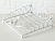 Подставка для салфеток "Авелин" малая, металлическая, белая, 14х13х5 см, Boltze