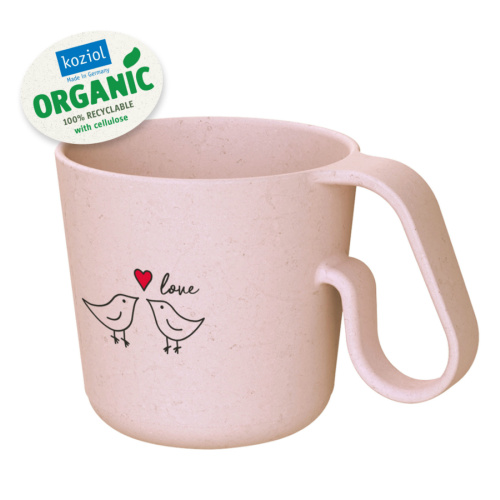 Кружка maxx bird love organic 350 мл розовый