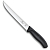 Нож Victorinox разделочный, узкое лезвие 18 см прямое, чёрный, в блистере