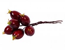 Аксессуар для декорирования "Ягоды шиповника" на проволоке, 6 гроздей по 6 ягод, Hogewoning