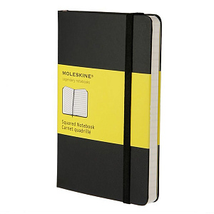 Блокнот Moleskine Classic Pocket, цвет черный, в клетку