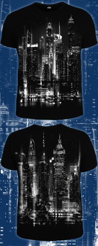 Мужская футболка"Огни Ночного Города" фото 3