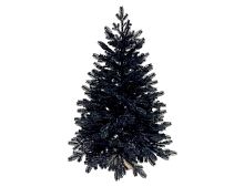 Настольная елка в мешочке Черная 90 см, ЛИТАЯ 100%, Max CHRISTMAS