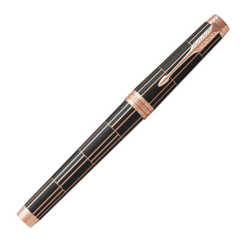 Parker Premier - Brown PGT, ручка - роллер, F фото 2