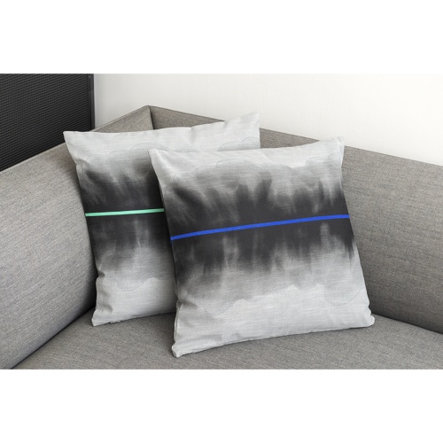 Чехол на подушку из хлопка из коллекции slow motion, electric blue, 45х45 см фото 2