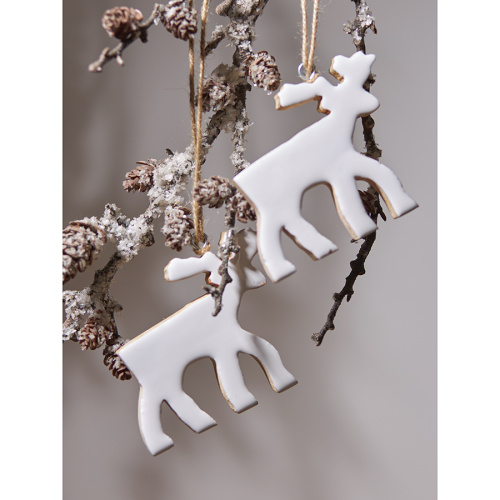 Набор елочных украшений santa reindeers из коллекции new year essential, 3 шт. фото 8