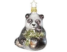 Ёлочная игрушка БОЛЬШАЯ ПАНДА, стекло, 9 см, Inge Glas