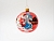 Стеклянный ёлочный шар ЗОДИАК: КРОЛИК В КЕПКЕ, красный, 75 мм, Елочка