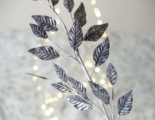 Декоративная ветка СЕРЕБРО АРКАДИИ, 74 см, Winter Deco фото 3