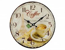 Настенные часы COFFEE TIME, дерево, 4х34 см, Boltze