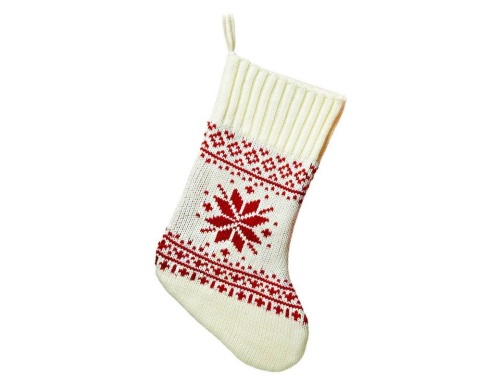 Носок для подарков РУКОДЕЛЬНЫЙ (со звездой), белый, 53 см, Kaemingk фото 2