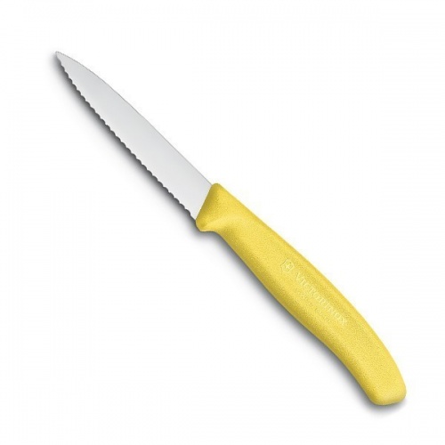 Нож Victorinox для очистки овощей, лезвие 8 см волнистое