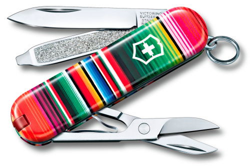 Нож-брелок Victorinox Classic LE 2021, 58 мм, 7 функций, Mexican Zarape