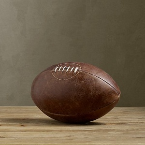 Мяч для регби restoration hardware, 28x21x21 см