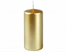 Свеча столбик "Золотая", 6х12.5 см, Омский Свечной