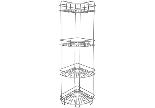 RUS-385028-4 Zn Полка 4-ярусная угловая напольно-настенная, Rosenberg