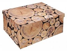 Коробка для хранения "Деревянные кругляшки", плотный картон, 51х37х24 см, Koopman International