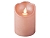 Светодиодная восковая свеча ПРАЗДНИЧНАЯ, розовая, тёплый белый LED-огонь колышущийся, 7.5х10 см, батарейки, Kaemingk (Lumineo)
