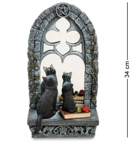 WS-885 Статуэтка "Кошка с котенком у зеркала"