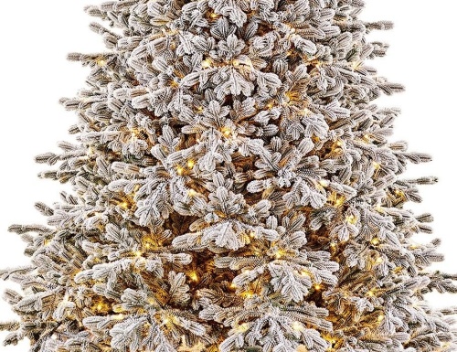 Искусственная елка с гирляндой Византийская заснеженная 240 см, 560 теплых белых ламп, ЛИТАЯ 100%, Max CHRISTMAS в интернет-магазине VsemPodarok.com фото 3
