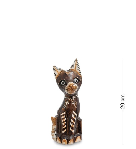 99-246 Фигурка «Кошка» н-р из трех 30,25,20 см (албезия, о.Бали) фото 3
