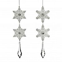 Подвес «Снежика двойная» ASS/2 WH/SLV 22,5CM